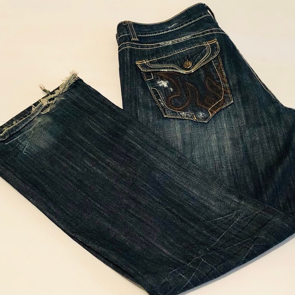 Authentic Real "MEK Denim" Distressed Jeans 38X33 - Picture 5 of 5